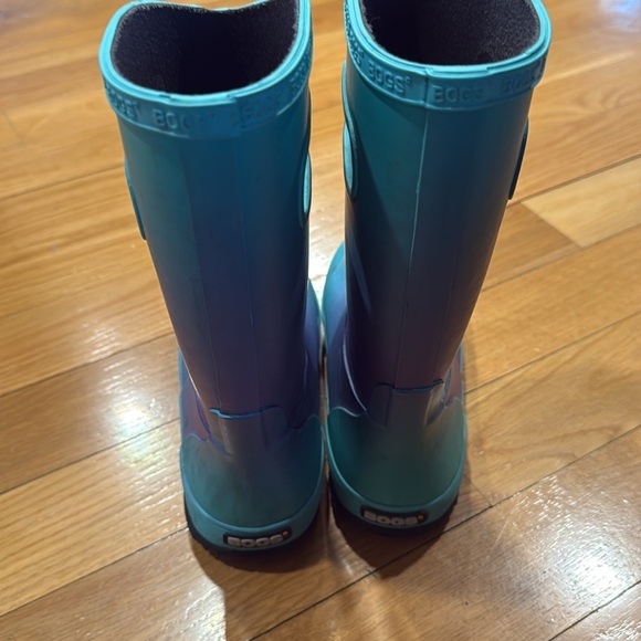 Bogs girls bloom ombré rubber rain boots size 4. - Picture 5 of 9